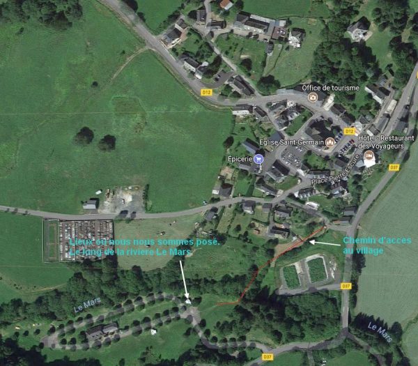 Le Falgoux vue aérienne Excursions en campingcar