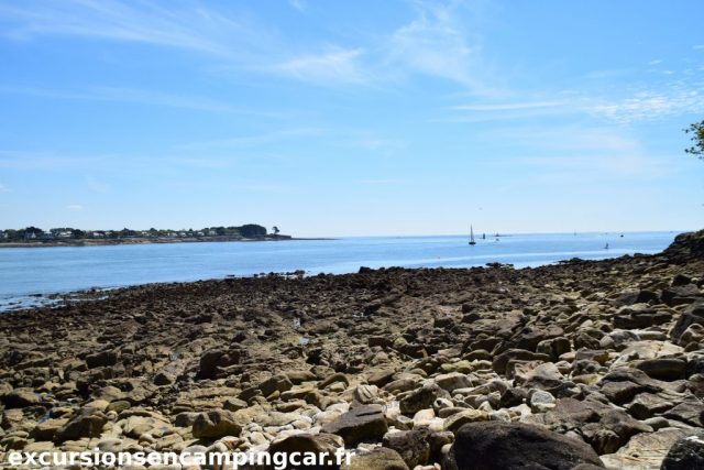 Embouchure de l'Odet entre Bénodet en face et Sainte Marine