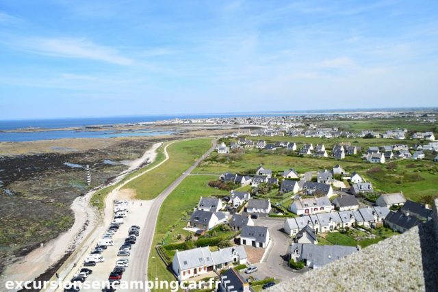 Vue coté Nord de Kérity depuis le phare d'Eckmuhl