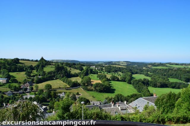 Vue depuis les hauteurs de Lagiole