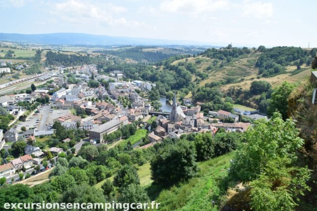 Vue sur la ville basse de Saint-Flour