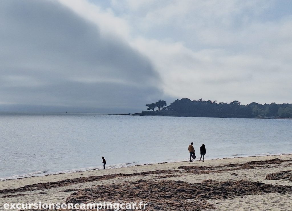Balade sur la plage de Suscinio avant d'allez visiter le château