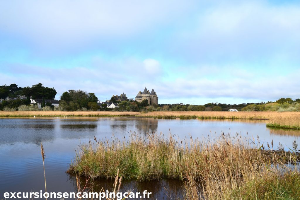 le château de suscinio vue depuis l'observatoire ornithologique